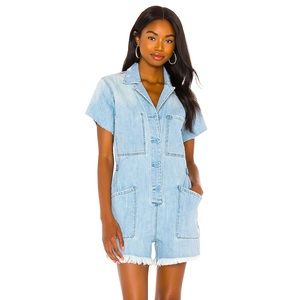 Pistol Jean short Romper